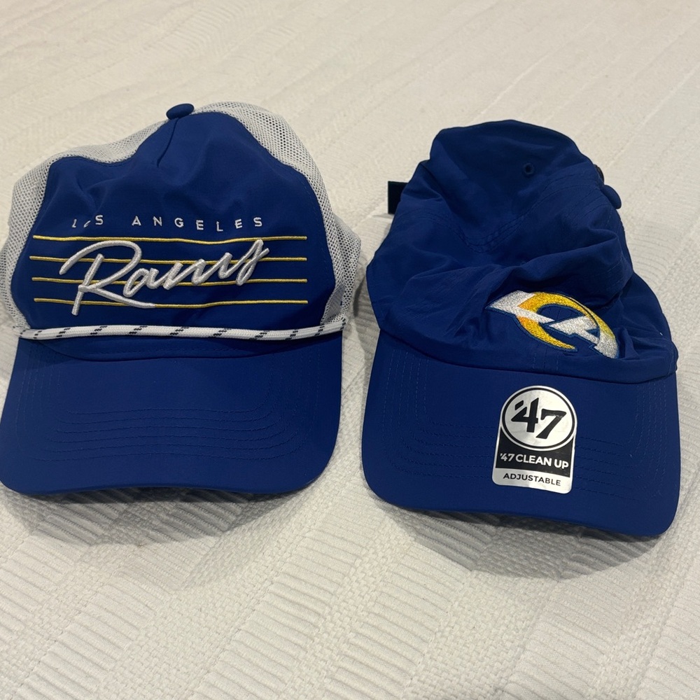 NEW Los Angeles Rams 47 Brand Adjustable Hats